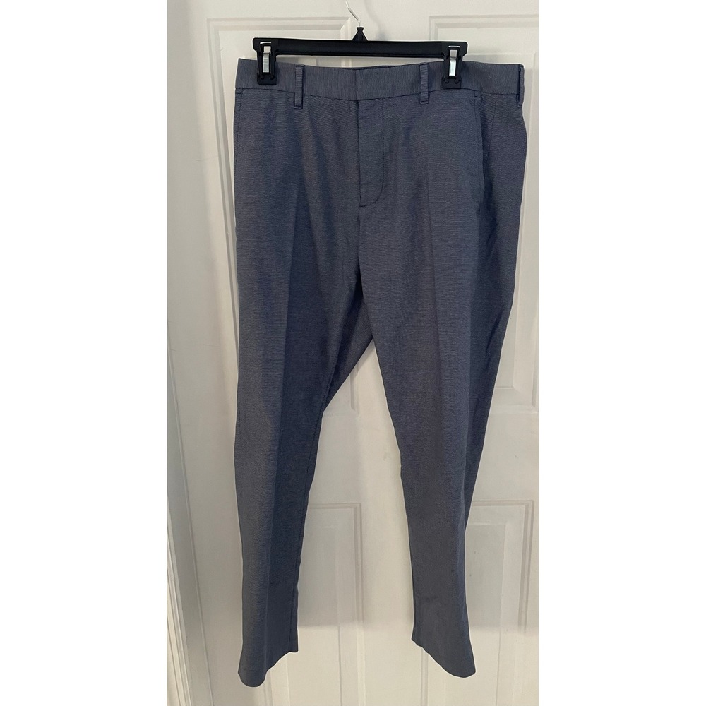 Bonobos Weekday Warrior Dress Pants Men's 31x30 Blue Micro Pattern Slim Chinos